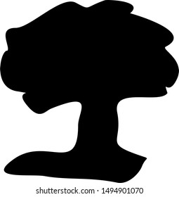 tree icon designed using black
