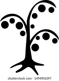 tree icon designed using black