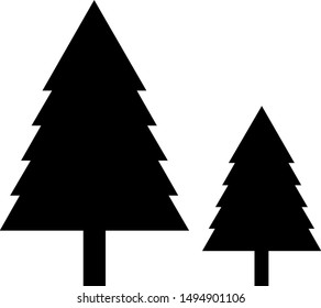 tree icon designed using black