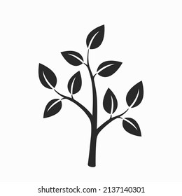 tree icon. eco friendly, environment and plant symbol. nature design element. vector image in simple style