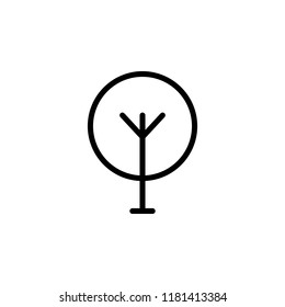 tree icon. Element of autumn icon for mobile concept and web apps. Thin line tree icon can be used for web and mobile