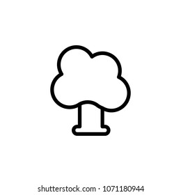 tree icon. Element of minimalistic icons for mobile concept and web apps. Thin line icon for website design and development, app development