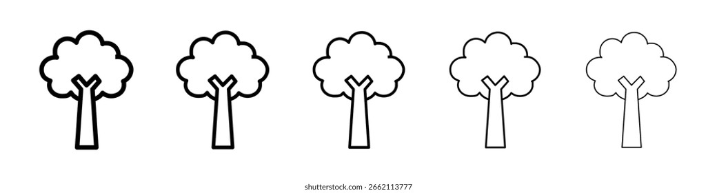 Icono de árbol lleno de concepto de signo plano para el Diseño web.