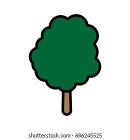 tree icon flat color