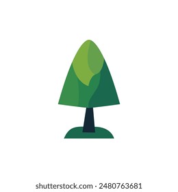 Tree Icon Flat Design Logo
