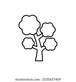 tree icon Flat logo isolated symbol