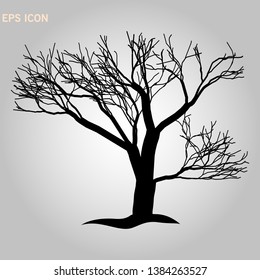 Tree icon. Forest symbol. Flat web sign on white background. Vector eps 10