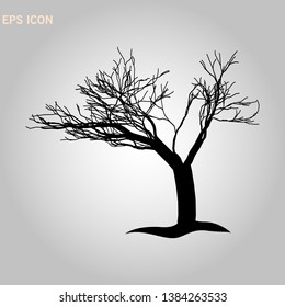 Tree icon. Forest symbol. Flat web sign on white background. Vector eps10