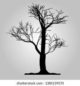Tree icon. Forest symbol. Flat web sign on white background. Vector eps10