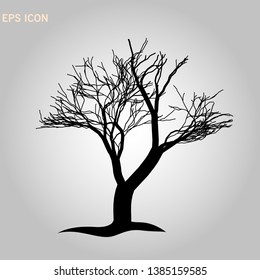 Tree icon. Forest symbol. Flat web sign on white background. Vector eps10