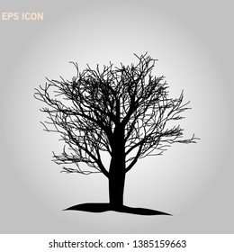 Tree icon. Forest symbol. Flat web sign on white background. Vector eps10
