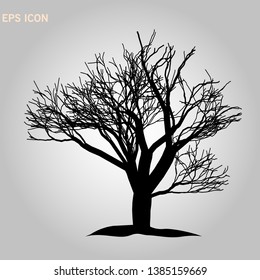 Tree icon. Forest symbol. Flat web sign on white background. Vector eps10