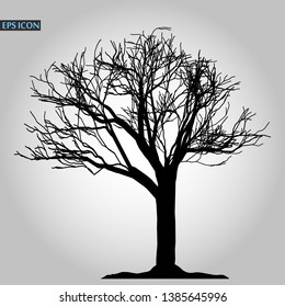 Tree icon. Forest symbol. Flat web sign on white background. Vector eps10