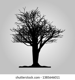 Tree icon. Forest symbol. Flat web sign on white background. Vector eps 10