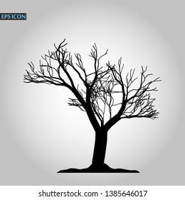 Tree icon. Forest symbol. Flat web sign on white background. Vector eps10