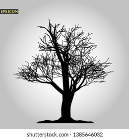 Tree icon. Forest symbol. Flat web sign on white background. Vector eps10