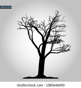Tree icon. Forest symbol. Flat web sign on white background. Vector eps10