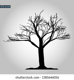 Tree icon. Forest symbol. Flat web sign on white background. Vector eps10