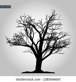 Tree icon. Forest symbol. Flat web sign on white background. Vector eps10