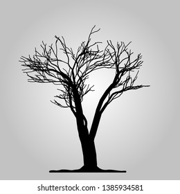 Tree icon. Forest symbol. Flat web sign on white background. Vector eps10
