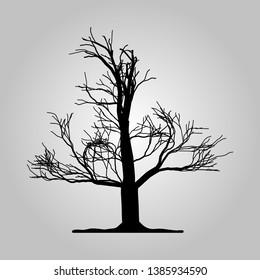 Tree icon. Forest symbol. Flat web sign on white background. Vector eps10