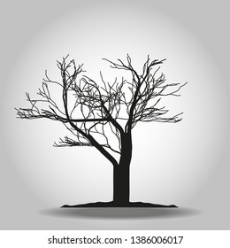 Tree icon. Forest symbol. Flat web sign on white background. Vector eps 10