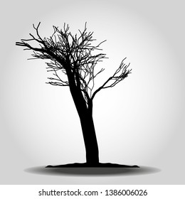 Tree icon. Forest symbol. Flat web sign on white background. Vector eps 10