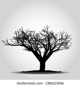 Tree icon. Forest symbol. Flat web sign on white background. Vector eps10