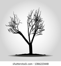 Tree icon. Forest symbol. Flat web sign on white background. Vector eps10
