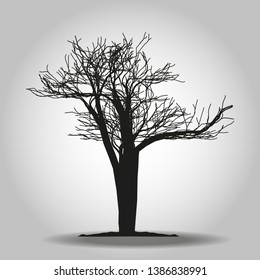 Tree icon. Forest symbol. Flat web sign on white background. Vector eps 10