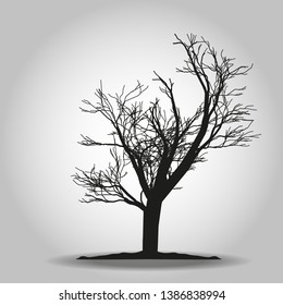 Tree icon. Forest symbol. Flat web sign on white background. Vector eps 10