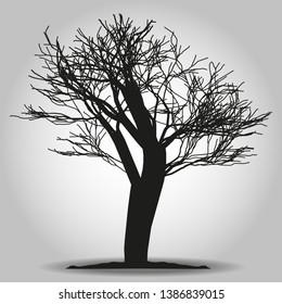 Tree icon. Forest symbol. Flat web sign on white background. Vector eps 10