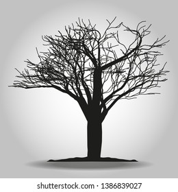 Tree icon. Forest symbol. Flat web sign on white background. Vector eps 10