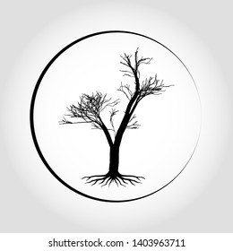Tree icon. Forest symbol. Flat web sign on white background. Vector eps10