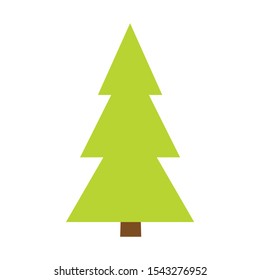 Tree icon. Forest vector symbol. Flat web sign on white background