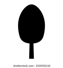 Tree icon. Forest vector symbol. Flat web sign on white background