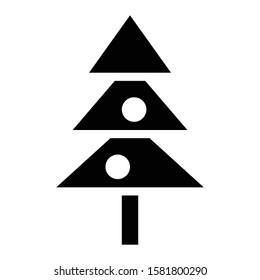 tree icon glyph vector design