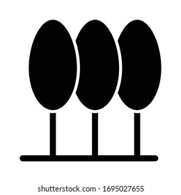 Tree icon glyph vector design