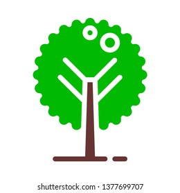 tree icon with green leaves