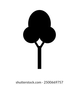 Icono del árbol ilustrado en el fondo