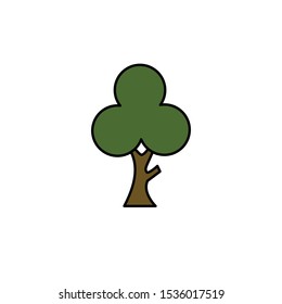 tree icon, illustration design template