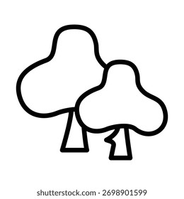 Plantilla de diseño de ilustración de icono de árbol