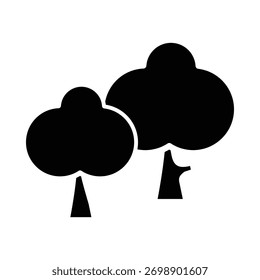 Plantilla de diseño de ilustración de icono de árbol