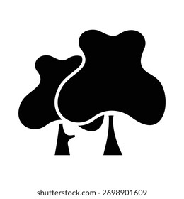 Plantilla de diseño de ilustración de icono de árbol