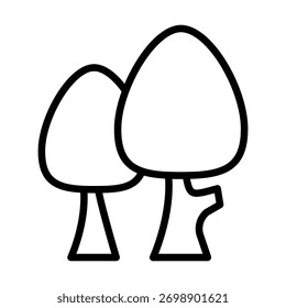 Plantilla de diseño de ilustración de icono de árbol
