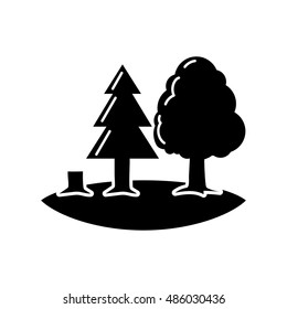 Tree icon illustration isolated vector sign symbol