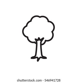 tree icon illustration isolated vector sign symbol