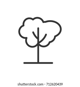 Tree icon, illustration isolated vector sign symbol