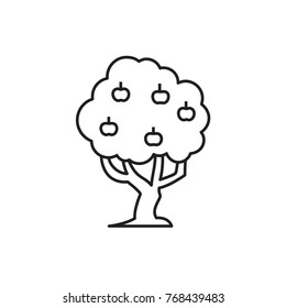 tree icon illustration isolated vector sign symbol