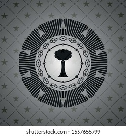 tree icon inside black badge